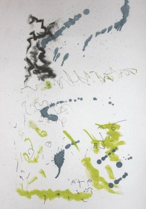 "Untitled" 2015. Pencil, charcoal and oil paint on paper. 297 cm x 420 cm.