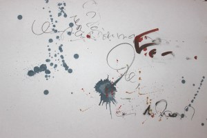 "Untitled" 2015. Pencil, charcoal and oil paint on paper. 297 cm x 420 cm.